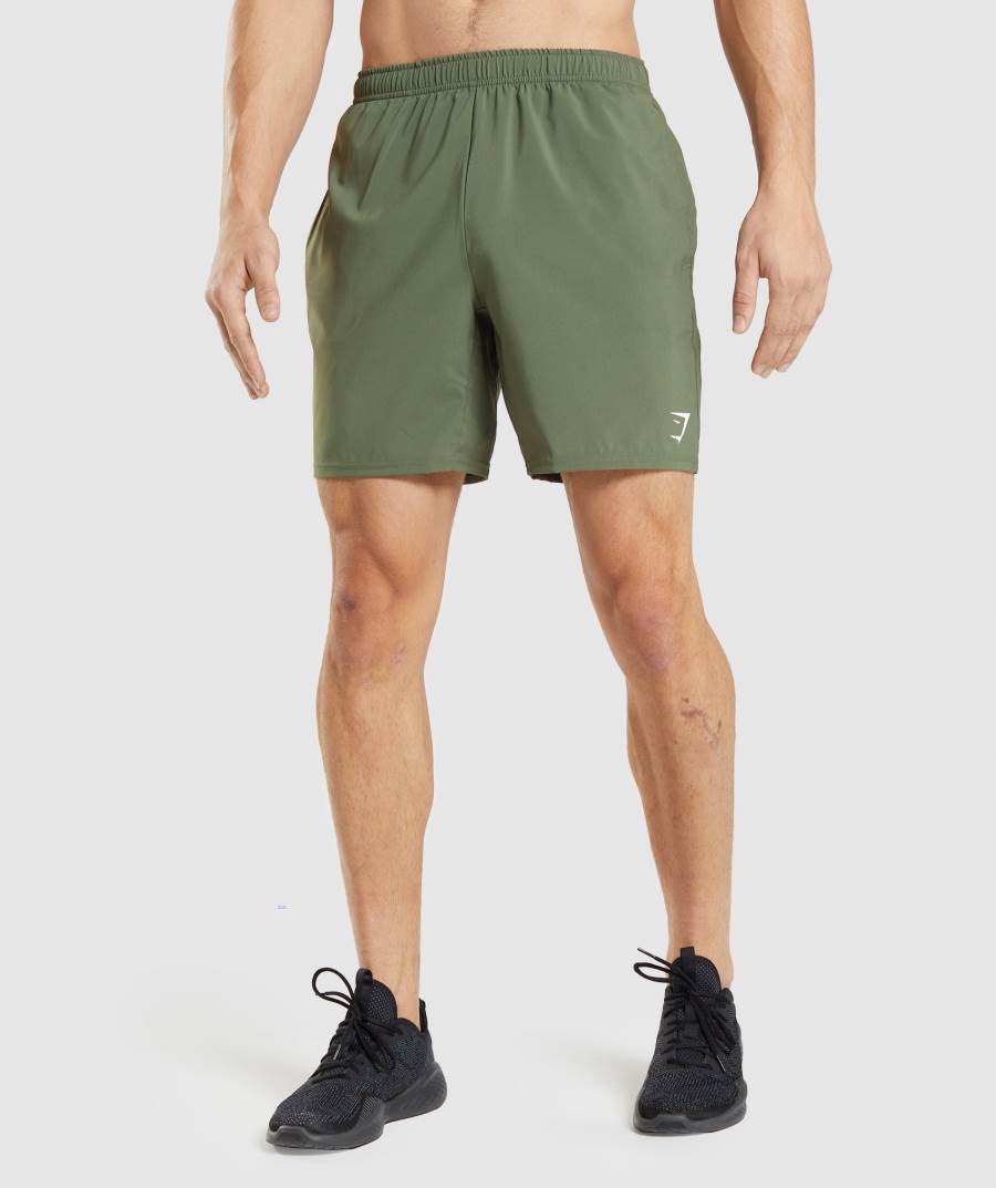 Panske Šortky Gymshark Arrival Olivovo Zelená | DY1062584